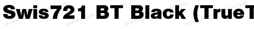 Swis721 BT Black (TrueType) (Wester字体转换